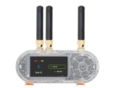 Placa de desenvolvimento K268-01 LILYGO T-Embed-CC1101 PLUS com Antena Externa e carca&ccedil;a Transparente - Imagem 1