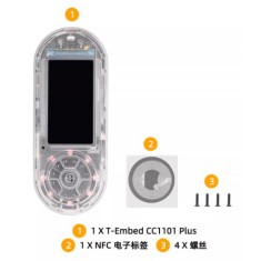 Placa de desenvolvimento K230 LILYGO T-Embed-CC1101 ESP32-S3 1.9 polegada LCD PN532 M&oacute;dulo Caso Transparente