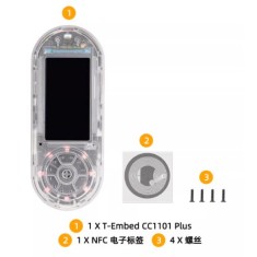 Placa de desenvolvimento K268 LILYGO T-Embed-CC1101 PLUS ESP32-S3 1.9 polegadas LCD PN532 M&oacute;dulo Caso...