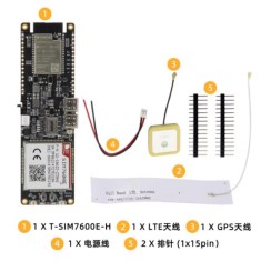 Placa de desenvolvimento Q342 LILYGO T-SIM7600E-H sem solda com de decodifica&ccedil;&atilde;o de &aacute;udio 4G LTE CAT4...