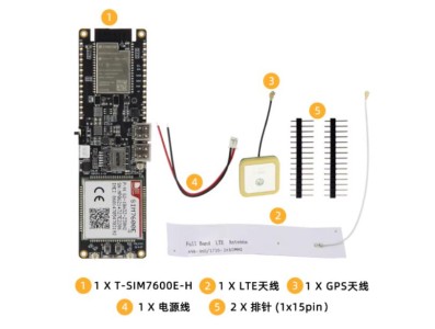 Placa de desenvolvimento Q342 LILYGO T-SIM7600E-H sem solda com de decodifica&ccedil;&atilde;o de &aacute;udio 4G LTE CAT4... - Imagem 1