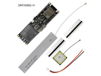 M&oacute;dulo Q190 LILYGO T-SIM7600G-H R2 4 MB ESP32 18650 Suporte de bateria 4G LTE CAT4 adaptador USB MCU32... - Imagem 1