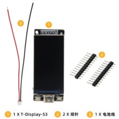 Placa de desenvolvimento H569 lilygo T-tela-S3 ESP32-S3 1.9 polegadas st7789 tela lcd wifi bluetooth5.0...