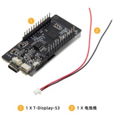Placa de desenvolvimento H577 LILYGO T-tela-S3 ESP32-S3 1.9 polegada ST7789 tela LCD WIFI Bluetooth5.0...