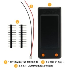 Placa de desenvolvimento K204 LILYGO T-tela-S3 ESP32-S3 1,9 polegadas ST7789 de tela LCD sem solda com...