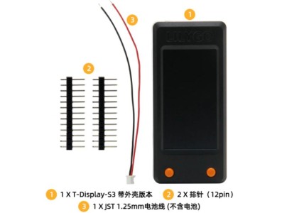 Placa de desenvolvimento K204 LILYGO T-tela-S3 ESP32-S3 1,9 polegadas ST7789 de tela LCD sem solda com... - Imagem 1