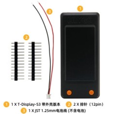 Placa de desenvolvimento K206 LILYGO T-tela-S3 ESP32-S3 1,9 polegadas ST7789 de tela LCD sem solda com...