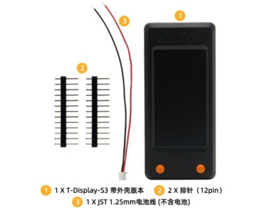 Placa de desenvolvimento K206 LILYGO T-tela-S3 ESP32-S3 1,9 polegadas ST7789 de tela LCD sem solda com... - Imagem 1