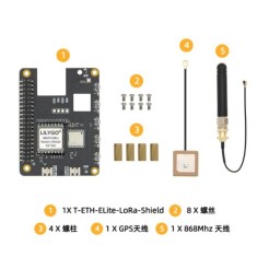 H744-04 LILYGO T-ETH-ELite LORA Escudo SX1262 868Mhz H744-04