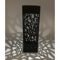 L&acirc;mpada solar 1 LED 2 V 40 mA Cristal &uacute;nico vazado branco quente