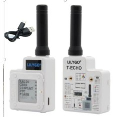 M&oacute;dulo Lilygo branco ttgo meshtastic t-echo lora sx1262 sem fio 915mhz nrf52840 1.54 e-papel gps rtc nfc...