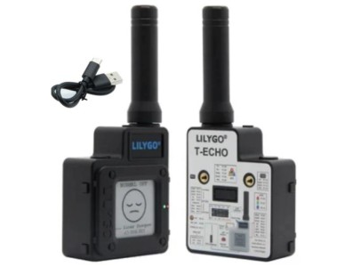 M&oacute;dulo sem fio LILYGO TTGO Meshtastic T-Echo LoRa SX1262 preto 868 MHz (com BME280) NRF52840 1.54 E-papel... - Imagem 1