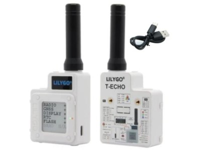 M&oacute;dulo Lilygo branco ttgo softrf t-echo nrf52840 lora sx1262 sem fio 915mhz (com bme280) 1.54 e-papel gps... - Imagem 1