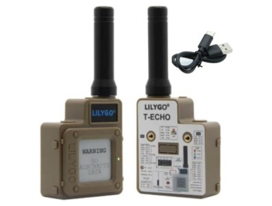 M&oacute;dulo sem fio marrom LILYGO TTGO SoftRF T-Echo LoRa SX1262 433 MHz (com BME280) NRF52840 1.54 E-papel GPS... - Imagem 1