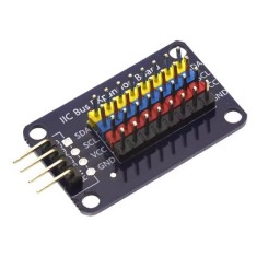 Placa de expans&atilde;o de interface de hub IIC HUB Divisor I2C Pino de curvatura de 8 vias