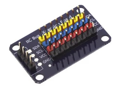 M&oacute;dulo IIC HUB Divisor I2C Hub interface Placa de Expans&atilde;o Pino Reto de 8 vias - Imagem 1