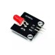 M&oacute;dulo Bloco de Constru&ccedil;&atilde;o Eletr&ocirc;nico 5 mm Emissor de Luz LED Vermelho - Thumb 1