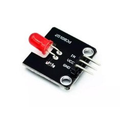 M&oacute;dulo Bloco de Constru&ccedil;&atilde;o Eletr&ocirc;nico 5 mm Emissor de Luz LED Vermelho