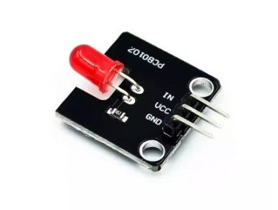M&oacute;dulo Bloco de Constru&ccedil;&atilde;o Eletr&ocirc;nico 5 mm Emissor de Luz LED Vermelho - Imagem 1