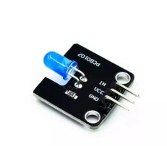 M&oacute;dulo Bloco de Constru&ccedil;&atilde;o Eletr&ocirc;nico 5 mm Emissor de Luz LED Azul