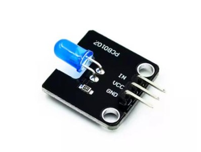 M&oacute;dulo Bloco de Constru&ccedil;&atilde;o Eletr&ocirc;nico 5 mm Emissor de Luz LED Azul - Imagem 1