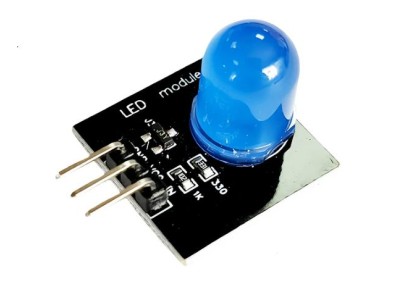 M&oacute;dulo emissor de luz de 10 mm sensor LED M&oacute;dulo indicador LED azul - Imagem 1