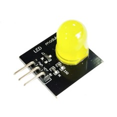 M&oacute;dulo emissor de luz de 10 mm, sensor led, m&oacute;dulo indicador amarelo