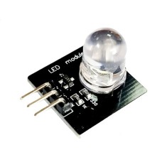 M&oacute;dulo emissor de luz de 10 mm, m&oacute;dulo indicador LED com sensor branco