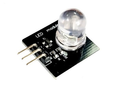 M&oacute;dulo emissor de luz de 10 mm, m&oacute;dulo indicador LED com sensor branco - Imagem 1