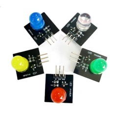 M&oacute;dulo emissor de luz de 10 mm, sensor led, m&oacute;dulo indicador, 5 unidades/conjunto