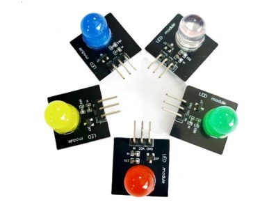 M&oacute;dulo emissor de luz de 10 mm, sensor led, m&oacute;dulo indicador, 5 unidades/conjunto - Imagem 1