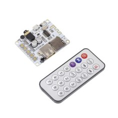 Amplificador de &aacute;udio de placa Bluetooth com cart&atilde;o USB TF com microfone + controle remoto sem bateria