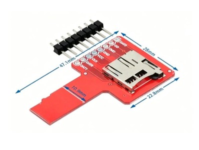 M&oacute;dulo de placa adaptadora de cart&atilde;o MicroSD Sniffe TF para Arduino - Imagem 1