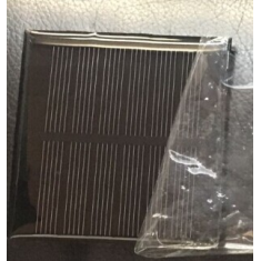 Painel solar monocristalino 70 x 70 mm 3 V 200 mA ep&oacute;xi