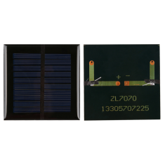 Painel solar policristalino mini 70&times;70 mm 5V 100 mA para Arduino