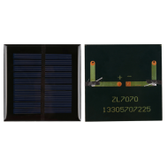 Painel solar policristalino mini 70&times;70 mm 5V 100 mA para Arduino