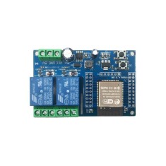 Fonte de alimenta&ccedil;&atilde;o do m&oacute;dulo de rel&eacute; DC5-60 V de ESP32 Wifi Bluetooth 2 canais