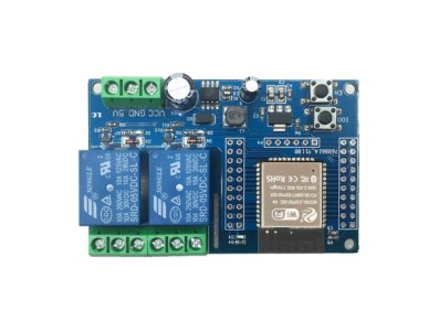 Fonte de alimenta&ccedil;&atilde;o do m&oacute;dulo de rel&eacute; DC5-60 V de ESP32 Wifi Bluetooth 2 canais - Imagem 1