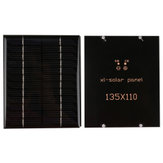 C&eacute;lula solar monocristalina 110 x 135 mm, 12 V, 200 mA, pequena