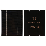 C&eacute;lula solar monocristalina 110 x 135 mm, 12 V, 200 mA, pequena