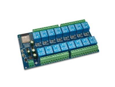 M&oacute;dulo de rel&eacute; de 16 canais DC5 V ESP32 WiFi Bluetooth BLE - Imagem 1