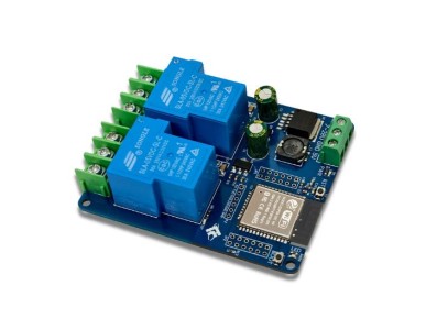 Placa de desenvolvimento Fonte de alimenta&ccedil;&atilde;o DC7-28/5 V WIFI Bluetooth 2 canais 30 A de rel&eacute; - Imagem 1
