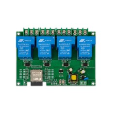 Placa de desenvolvimento Fonte de alimenta&ccedil;&atilde;o AC220 V WIFI Bluetooth 4 canais 30 A de rel&eacute;