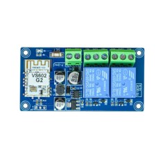 M&oacute;dulo Interruptor de controle remoto WiFi DC7-24 V Bluetooth de rel&eacute; sem fio de modo duplo 2 vias WK2 A