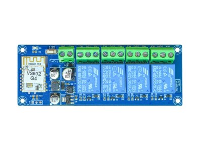 M&oacute;dulo Interruptor de controle remoto WiFi DC7-24 V Bluetooth de rel&eacute; sem fio de modo duplo 4 vias WK4 A - Imagem 1