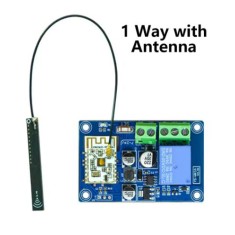 M&oacute;dulo Interruptor de controle remoto WiFi DC7-24 V Bluetooth de rel&eacute; sem fio de modo duplo de 1 via com...