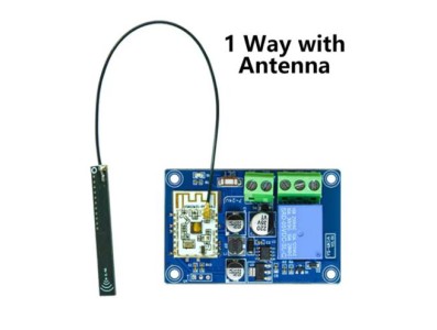 M&oacute;dulo Interruptor de controle remoto WiFi DC7-24 V Bluetooth de rel&eacute; sem fio de modo duplo de 1 via com... - Imagem 1