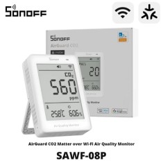 SONOFF SAWF-08P AirGuard CO2 importa sobre monitor de qualidade do ar WIFI