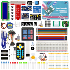 Kit Educacional Super Starter para Raspberry Pi Modelos 5, 4, 3B+, 3B, 3A+, 2B, 1B+, 1A+ e Zero W+ DIY