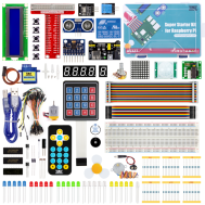 Kit Educacional Super Starter para Raspberry Pi Modelos 5, 4, 3B+, 3B, 3A+, 2B, 1B+, 1A+ e Zero W+ DIY